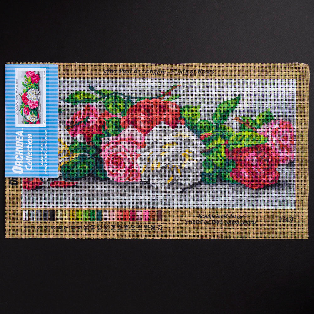 ORCHİDEA 24 x 51 cm Güller Baskılı Goblen 3145J 