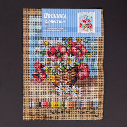 Orchidea 24x30cm Sepette Çiçekler Baskılı Goblen - 2354H