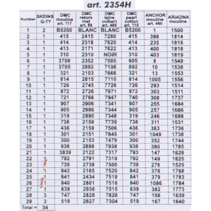 Orchidea 24x30cm Sepette Çiçekler Baskılı Goblen - 2354H