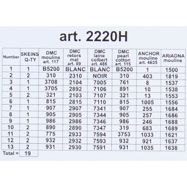 ORCHİDEA 24 x 30 cm Gül Demeti Baskılı Goblen 2220H