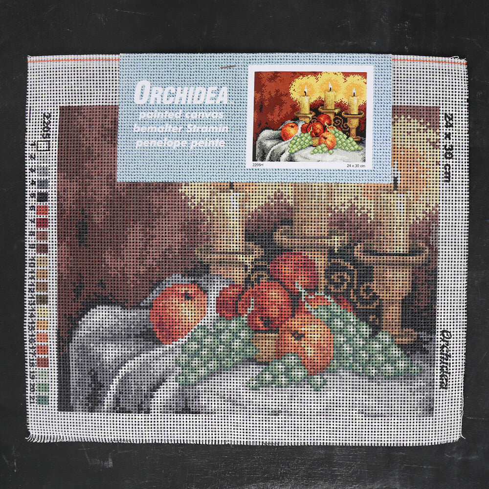 Orchidea 24x30 cm Baskılı Goblen - 2205H