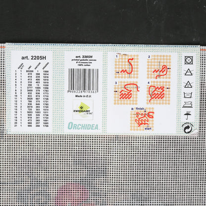 Orchidea 24x30 cm Baskılı Goblen - 2205H