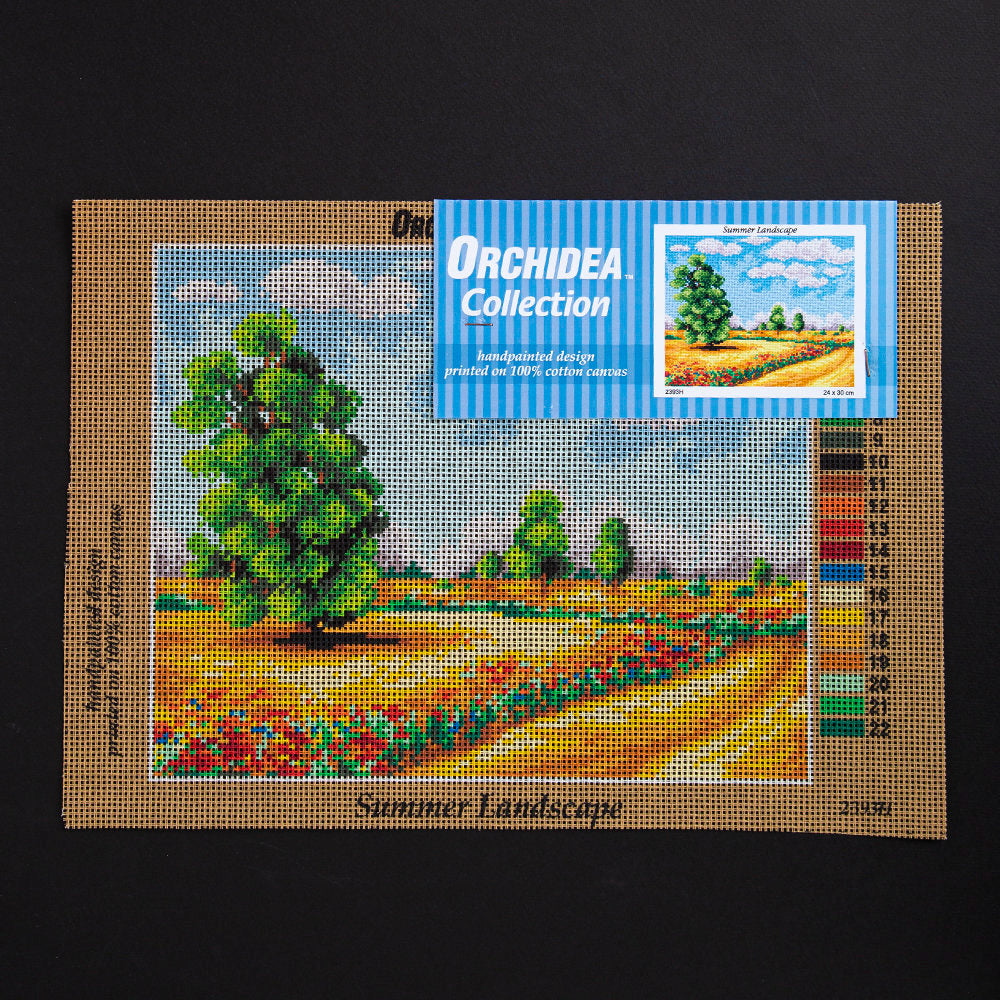 ORCHİDEA 24 x 30 cm Tarlada Yaz Baskılı Goblen 2393H