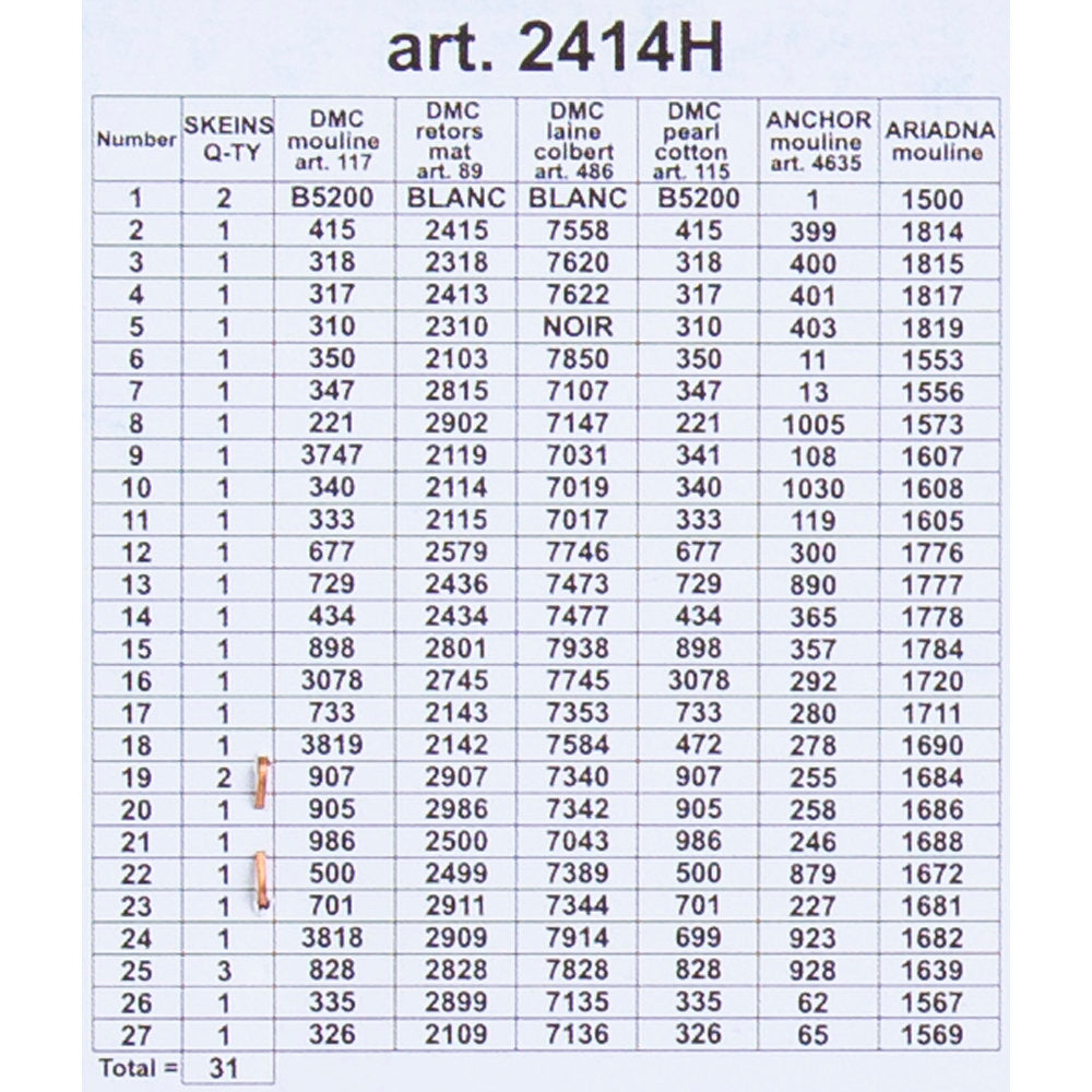 ORCHİDEA 24 x 30 cm Dağda Yaz Baskılı Goblen 2414H 