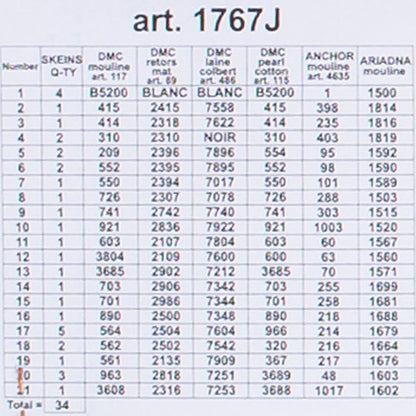 Orchidea 30x40cm Vazoda Çiçekler Baskılı Goblen - 1767J