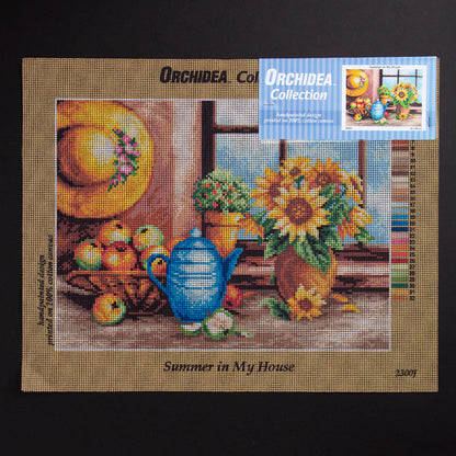 ORCHİDEA 30 x 40 cm Evimdeki Bahar Baskılı Goblen 2300J