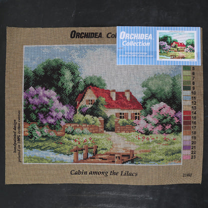 Orchidea 30x40 cm Cabin Among The lilacs Baskılı Goblen 2140J