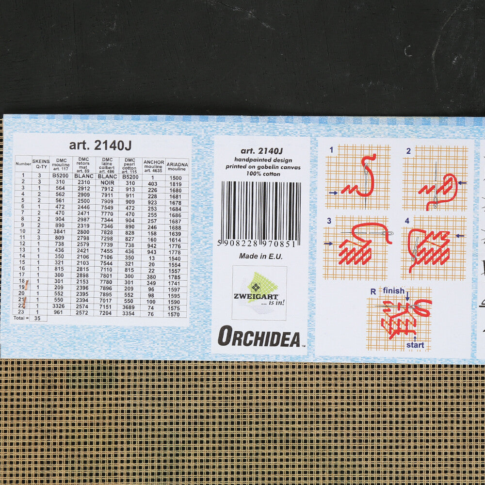 Orchidea 30x40 cm Cabin Among The lilacs Baskılı Goblen 2140J