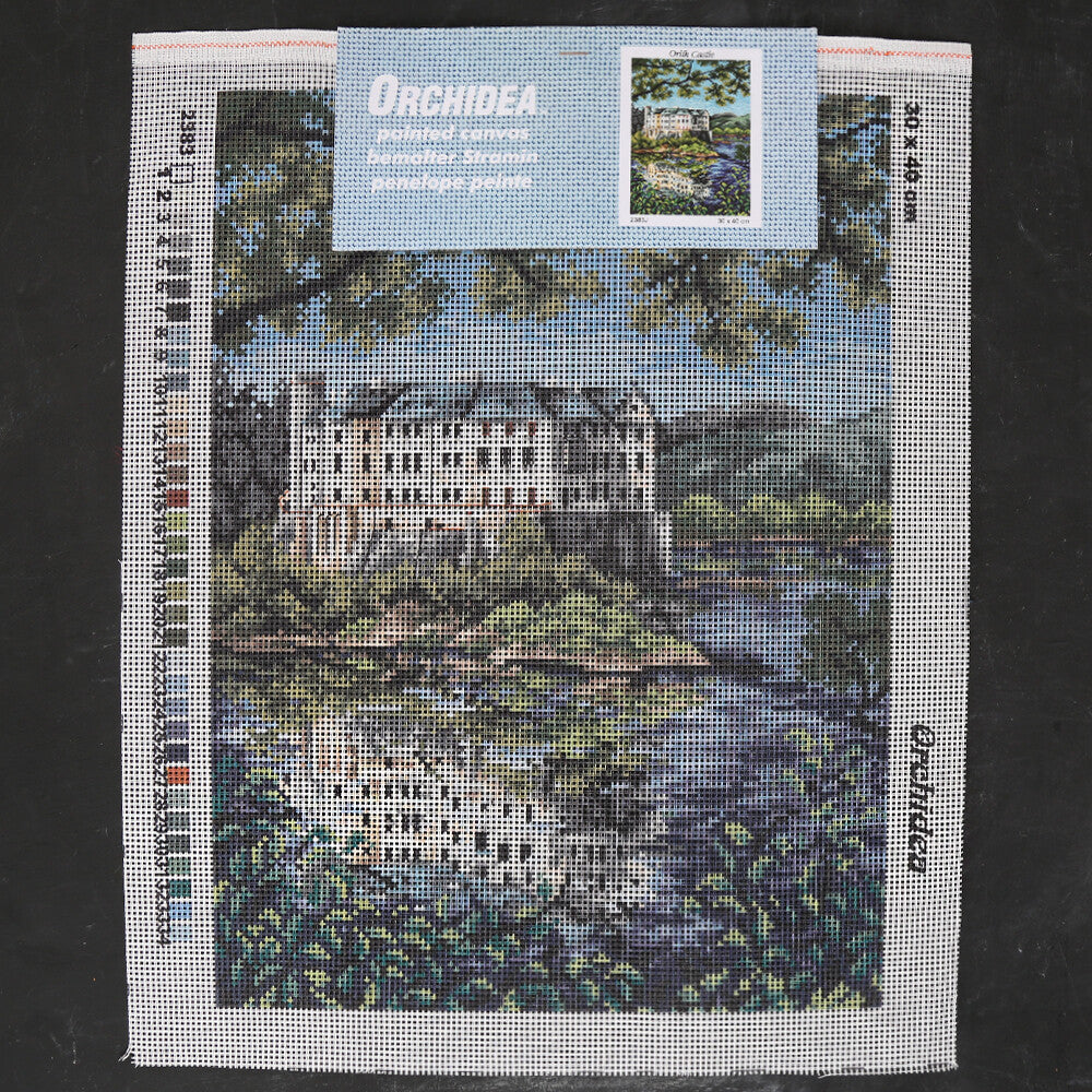 Orchidea 30x40 cm Orlik Castle Baskılı Goblen 2383J