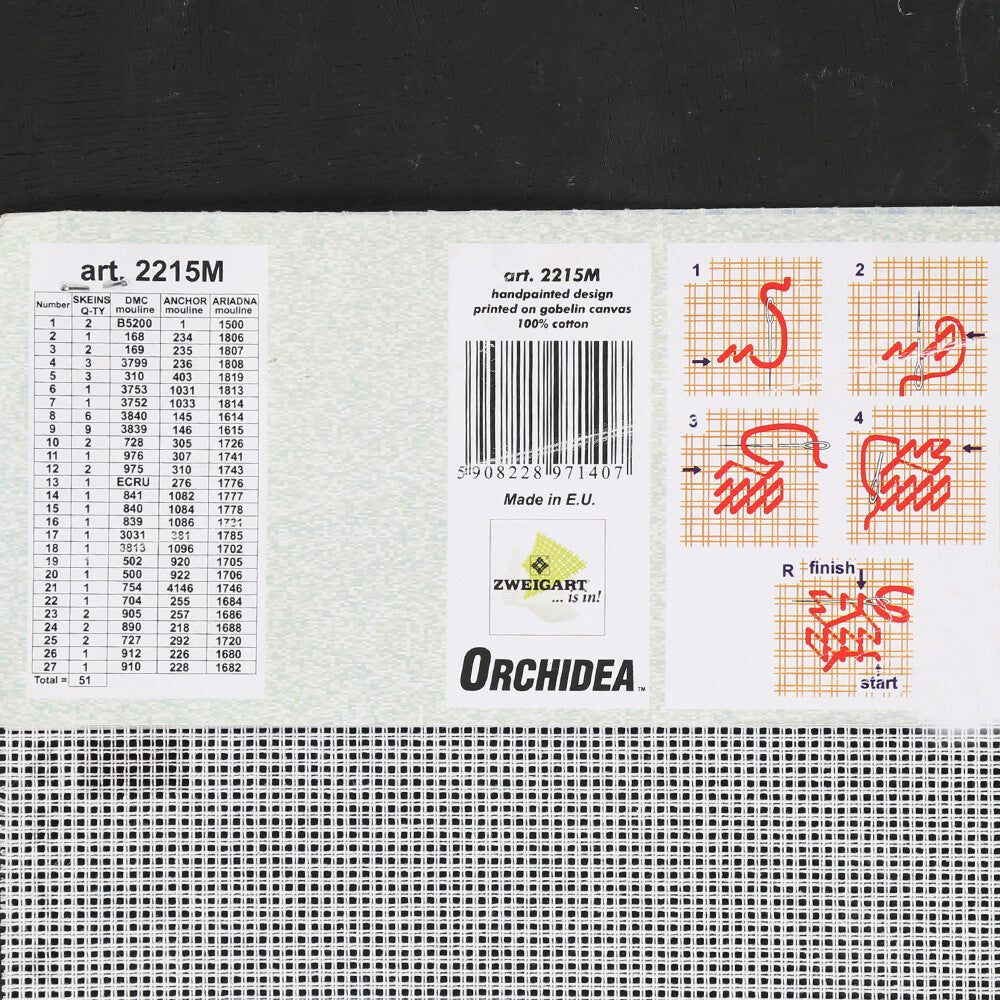 Orchidea 40x50 cm Castle On The - Hill - Karlstejn Baskılı Goblen 2215M