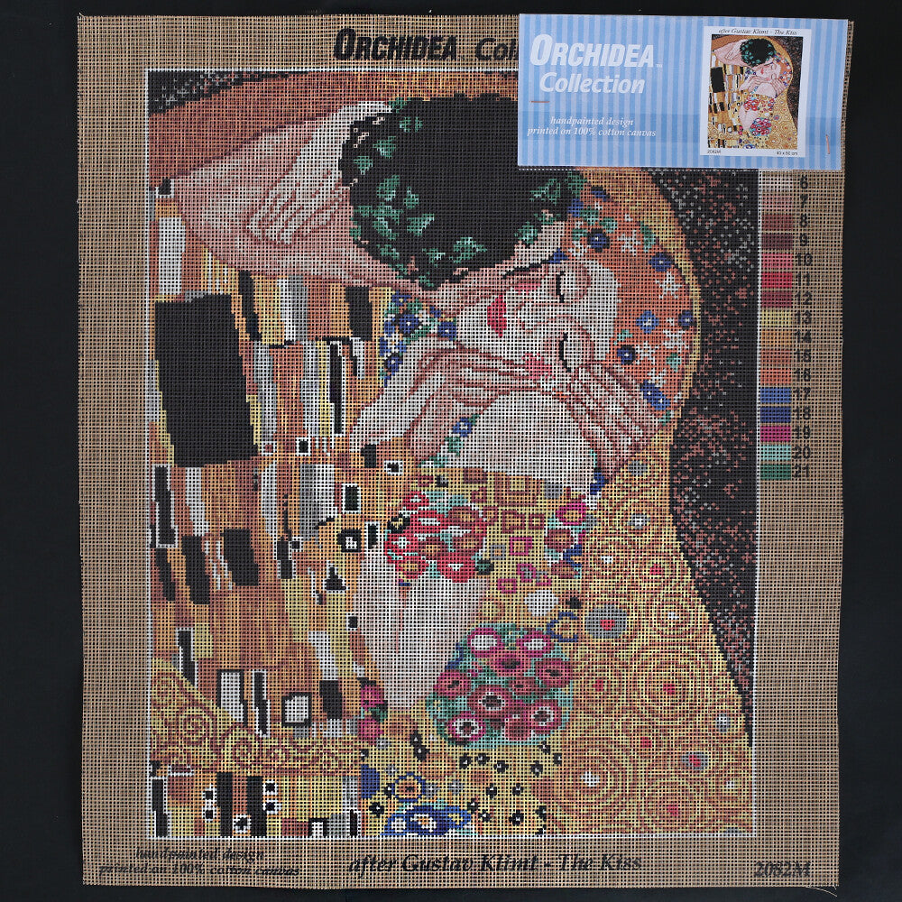 Orchidea 40x50 cm Gustav Klimt - The Kiss Baskılı Goblen 2082M