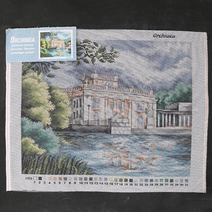 Orchidea 40x50 cm Lazienki - Warsaw Baskılı Goblen 2353M