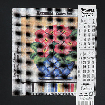 Orchidea 15x15 cm Baskılı Goblen 2251D