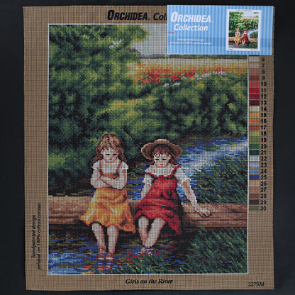 Orchidea 40x50 cm Girls On The River Baskılı Goblen 2275M