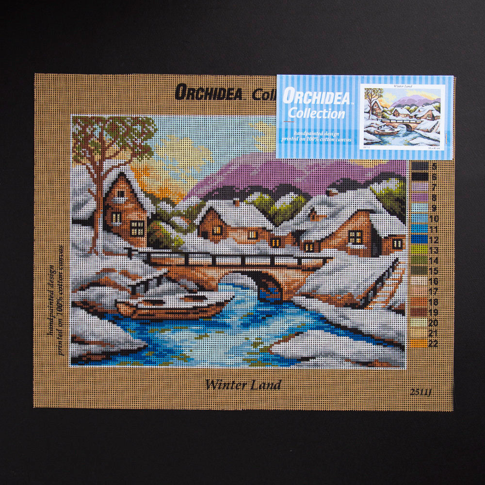 ORCHİDEA 30 x 40 cm Kış Ülkesi Baskılı Goblen 2511J 