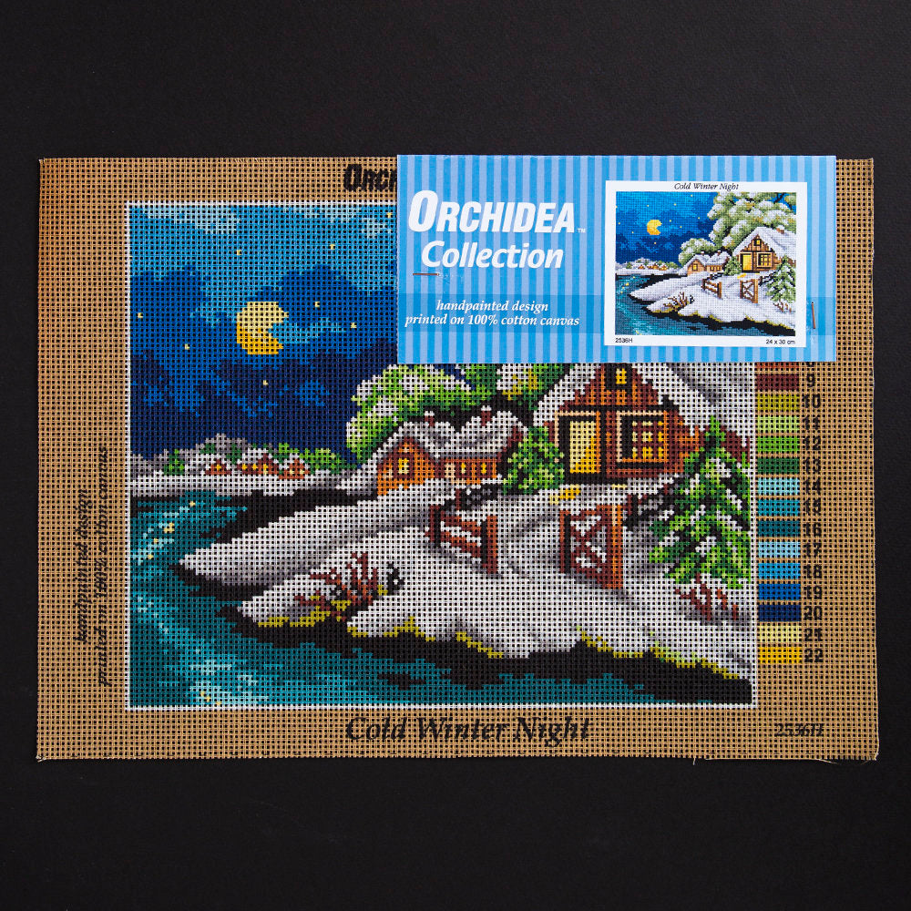 ORCHİDEA 24 x 30 cm Soğuk Kış Gecesi Baskılı Goblen 2536H