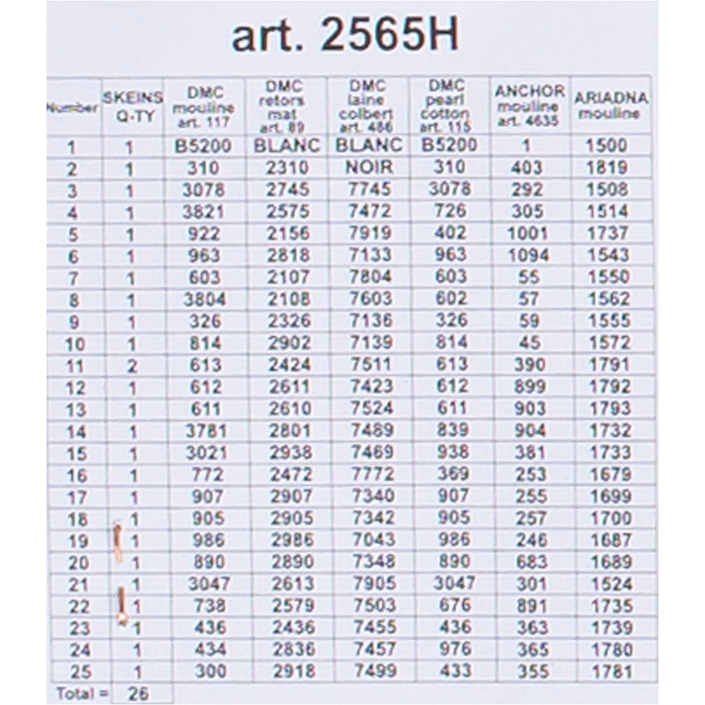 Orchidea 24x30cm Çiçekler Baskılı Goblen - 2565H