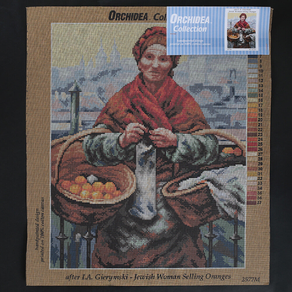 Orchidea 40x50 cm I. A. Gierymski Jewish Woman Selling Oranges Baskılı Goblen 2577M