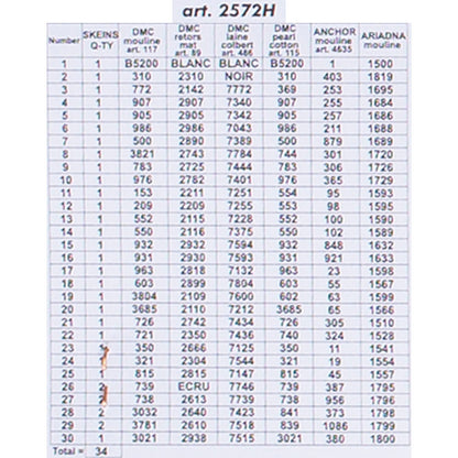 Orchidea 24x30cm Vazoda Çiçekler Baskılı Goblen - 2572H