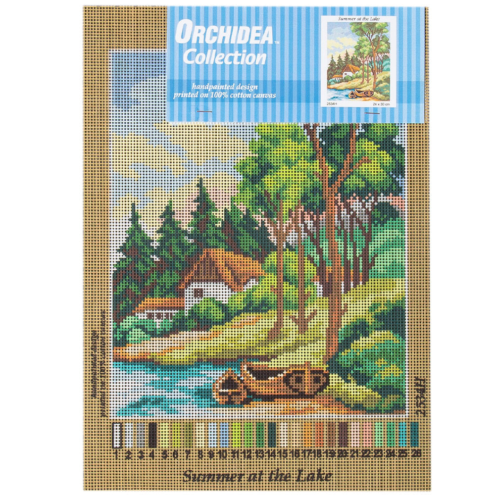 Orchidea 24x30cm Manzara Baskılı Goblen