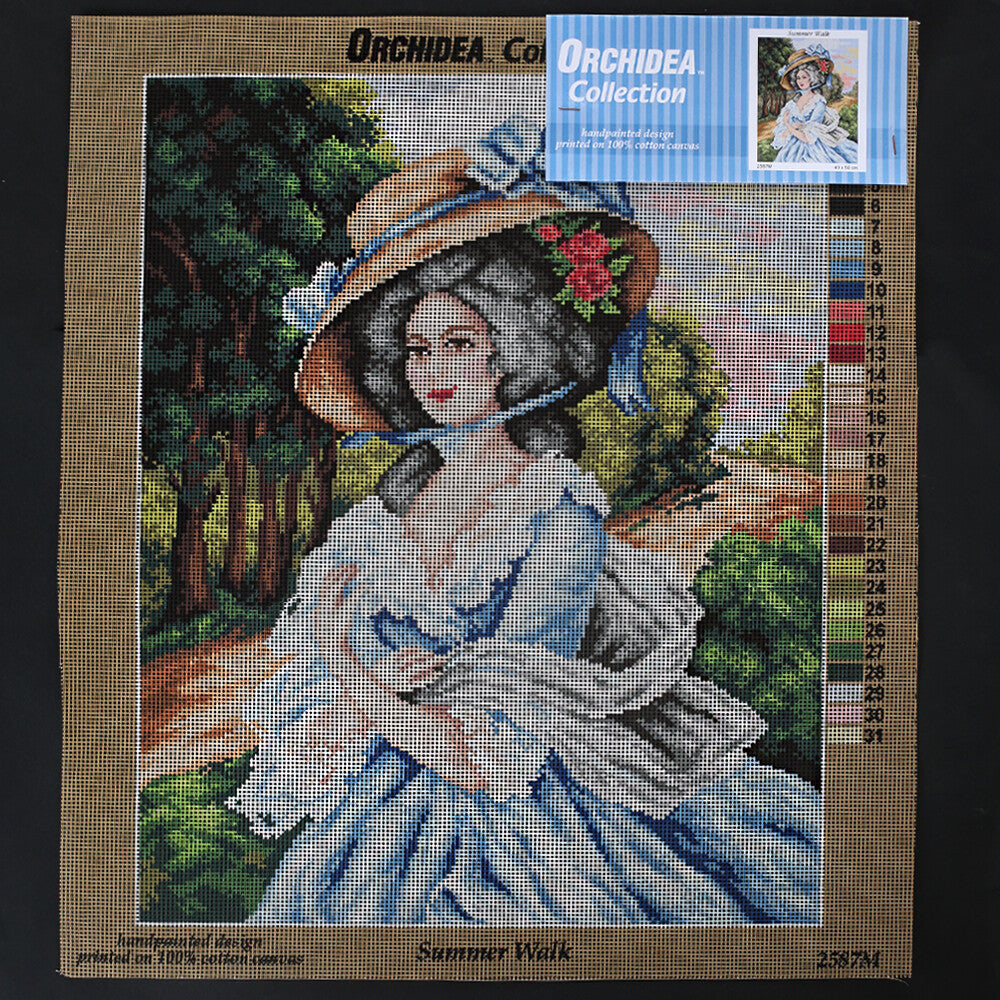 Orchidea 40x50 cm Summer Walk Baskılı Goblen 2587M