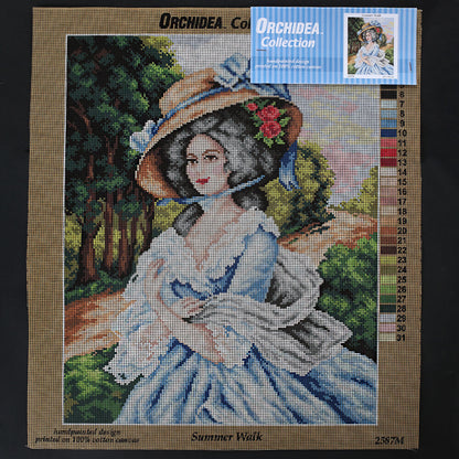 Orchidea 40x50 cm Summer Walk Baskılı Goblen 2587M