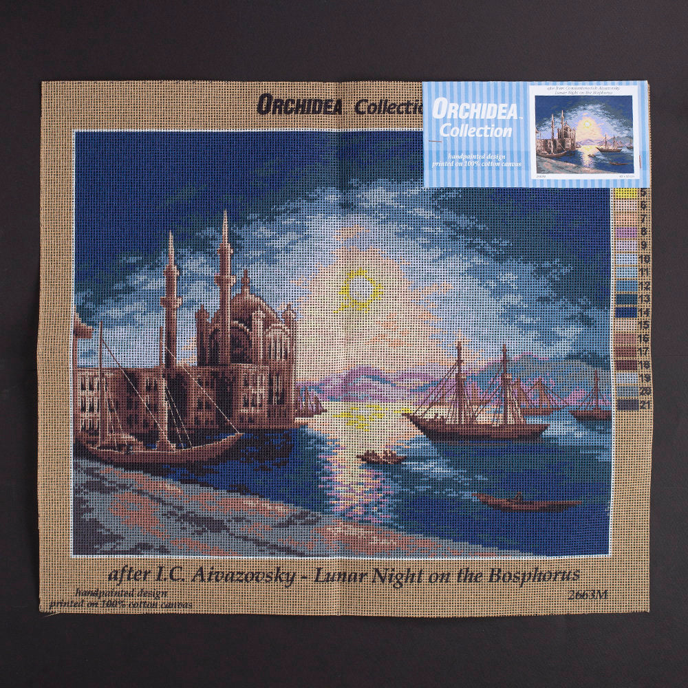 Orchidea 40x50 cm Boğazda Gece Baskılı Goblen