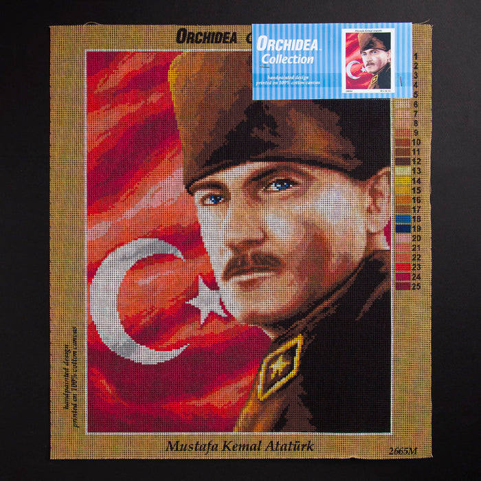 ORCHİDEA 40 x 50 cm Mustafa Kemal Atatürk Baskılı Goblen 2665M