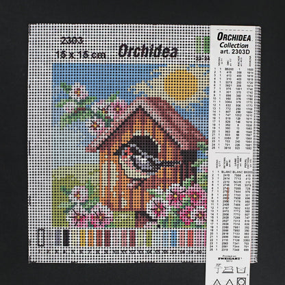 Orchidea 15x15 cm Baskılı Goblen 2303D