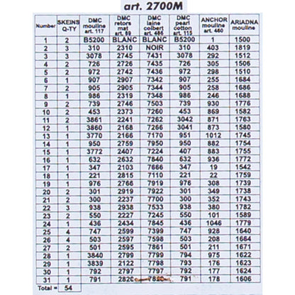 ORCHİDEA 40 x 50 cm Kadın Baskılı Goblen 2700M 