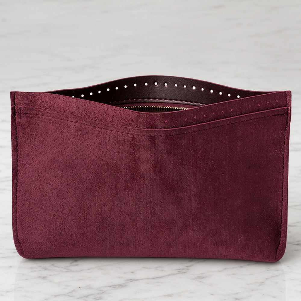 Knitme Tabanlı Deri Çanta Astarı Bordo 30*20 cm - BA-0149