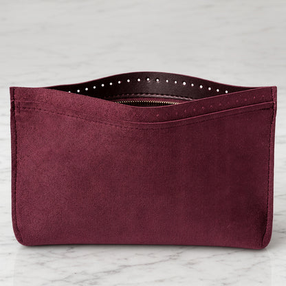 Knitme Tabanlı Deri Çanta Astarı Bordo 30*20 cm - BA-0149