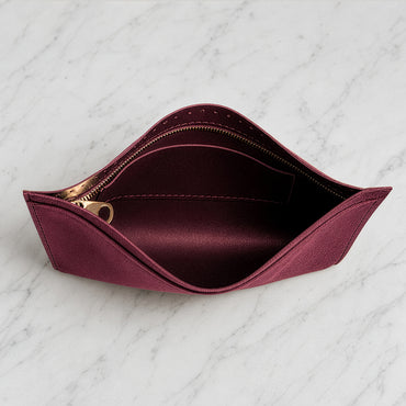 Knitme Tabanlı Deri Çanta Astarı Bordo 30*20 cm - BA-0149