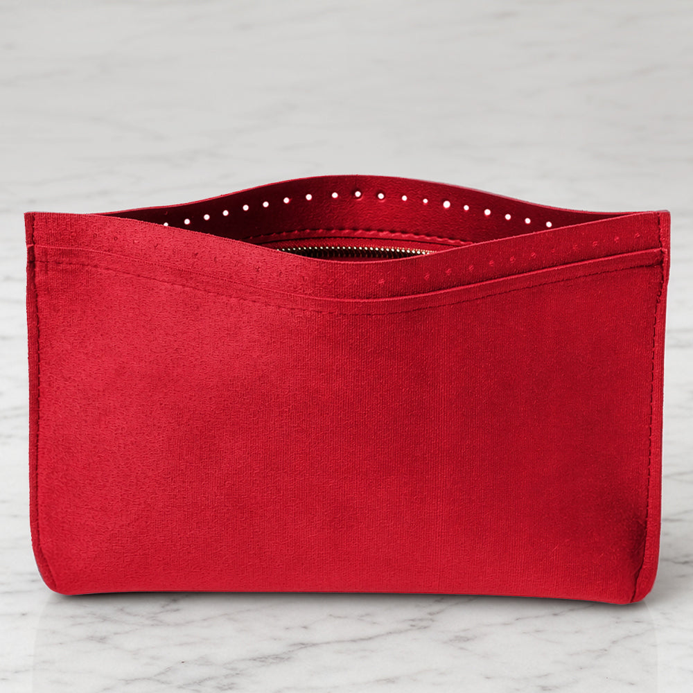 Knitme Tabanlı Deri Çanta Astarı Kırmızı 30*20 cm - BA-0149