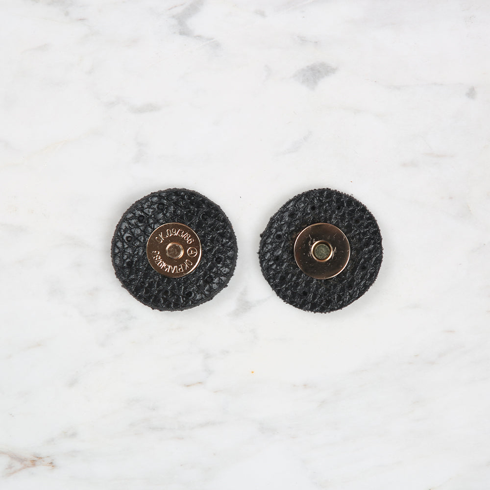 Knitme Yuvarlak Mıknatıs 4x4 cm Siyah BA-0059