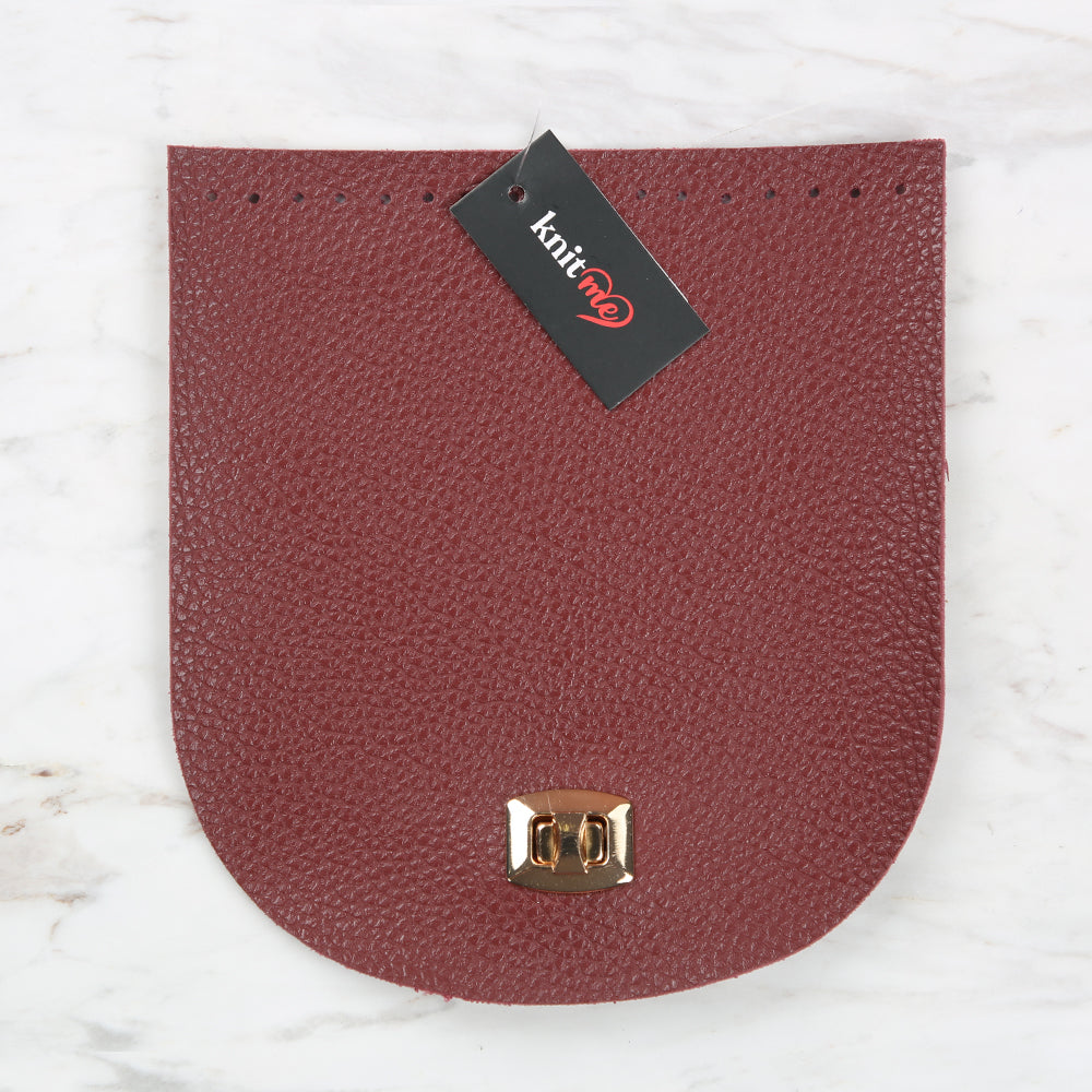 Knitme Kilitli Kapak 18x20 cm Bordo BA-0021