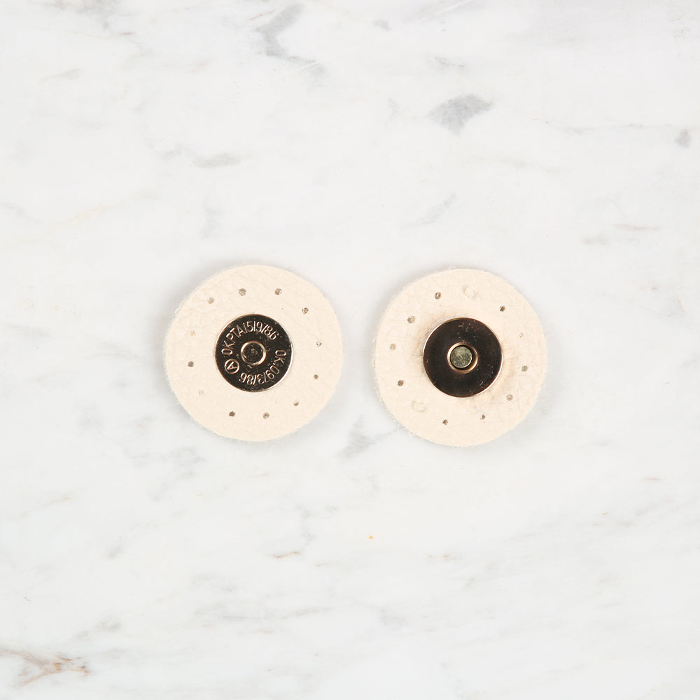 Knitme Yuvarlak Mıknatıs 4x4 cm Krem BA-0059