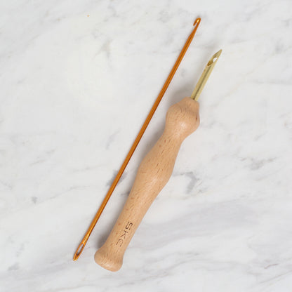 Skc Ahşap Saplı Punch İğnesi ve İplik Geçirici