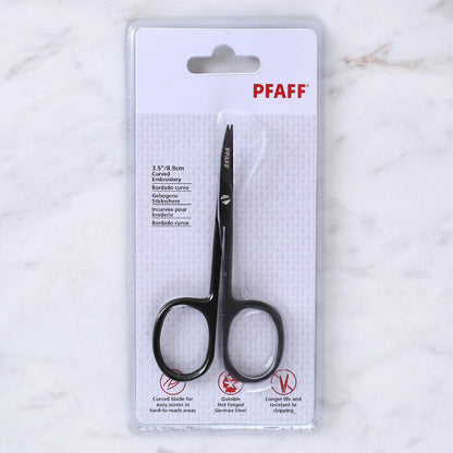 PFAFF Kıvrık Uçlu Nakış Makası 3.5 inç - Siyah