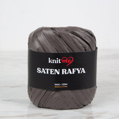 Knitme Saten Rafya İp Kahverengi - 8