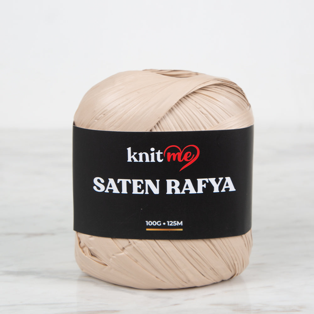 Knitme Saten Rafya İp Vizon - 7