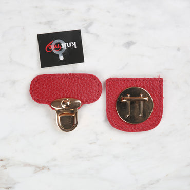 Knitme Dikişli Kilit 6x6 cm Kırmızı BA-0067