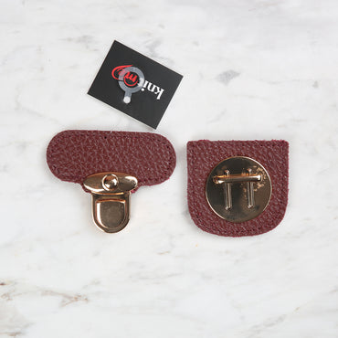 Knitme Dikişli Kilit 6x6 cm Bordo BA-0067