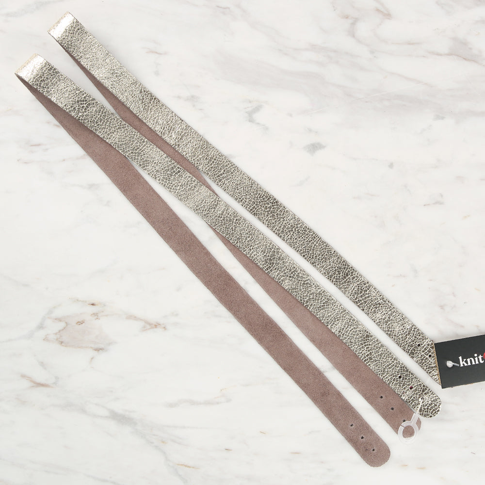 Knitme Gerçek Deri Spor Dikiş Çanta Askısı 70x1.7 cm Altın BA-0075