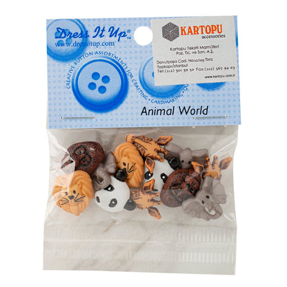 Dress It Up Hayvan Figürlü Dekoratif Düğme