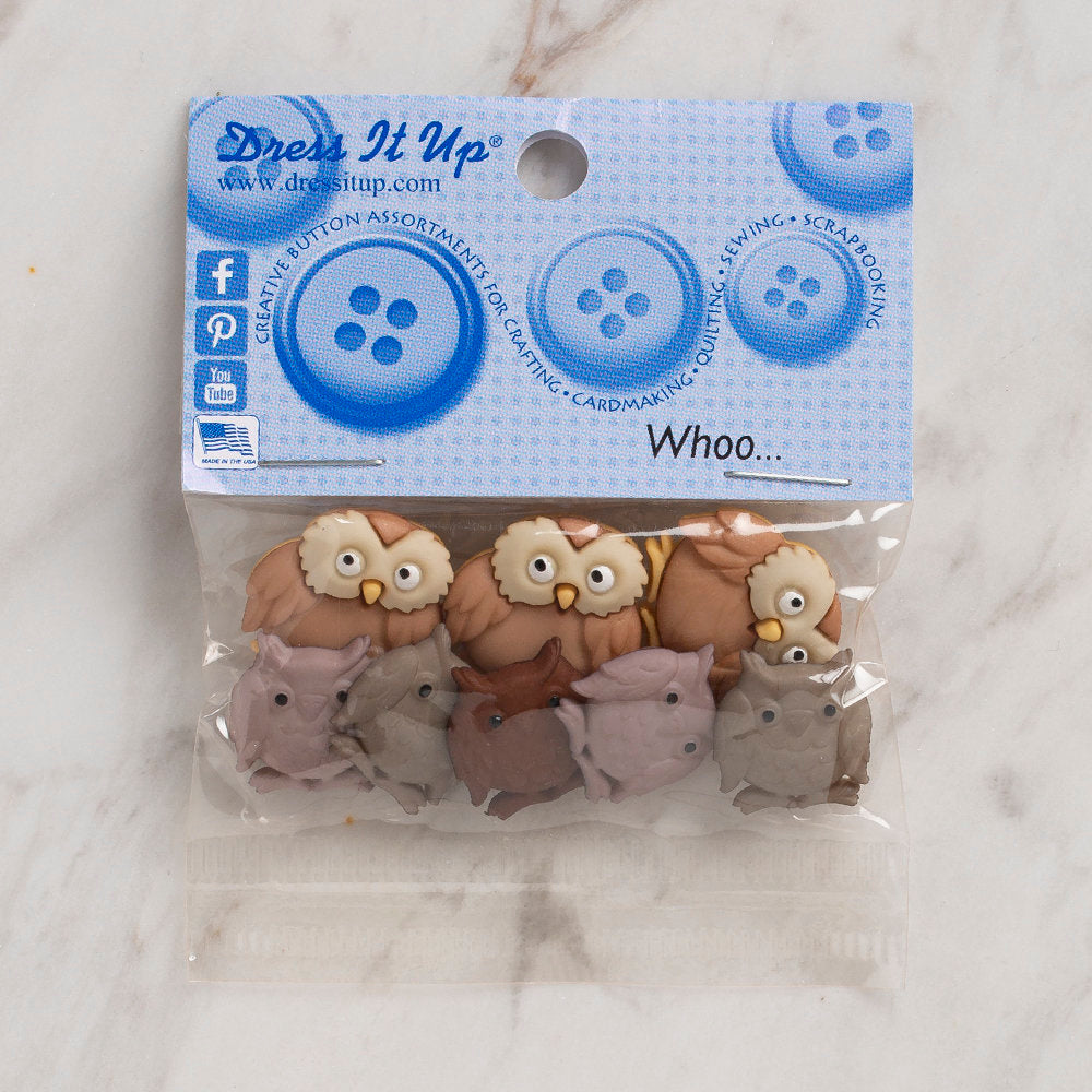 DRESS IT UP BAYKUŞLAR DEKORATİF DÜĞME - 5817