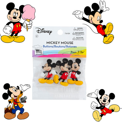 Dress It Up Mickey Mouse Dekoratif Düğme - 7716