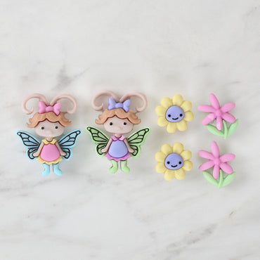 Dress It Up Kelebek Kız Dekoratif Düğme - 8294