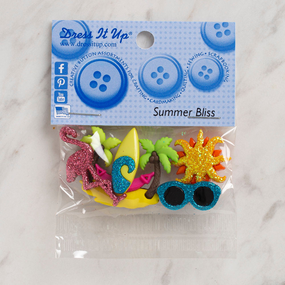 DRESS IT UP YAZ DEKORATİF DÜĞME - 10266