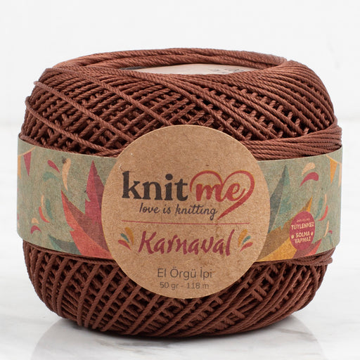 Knit Me Karnaval Koyu Kahverengi El Örgü İpi - 00080